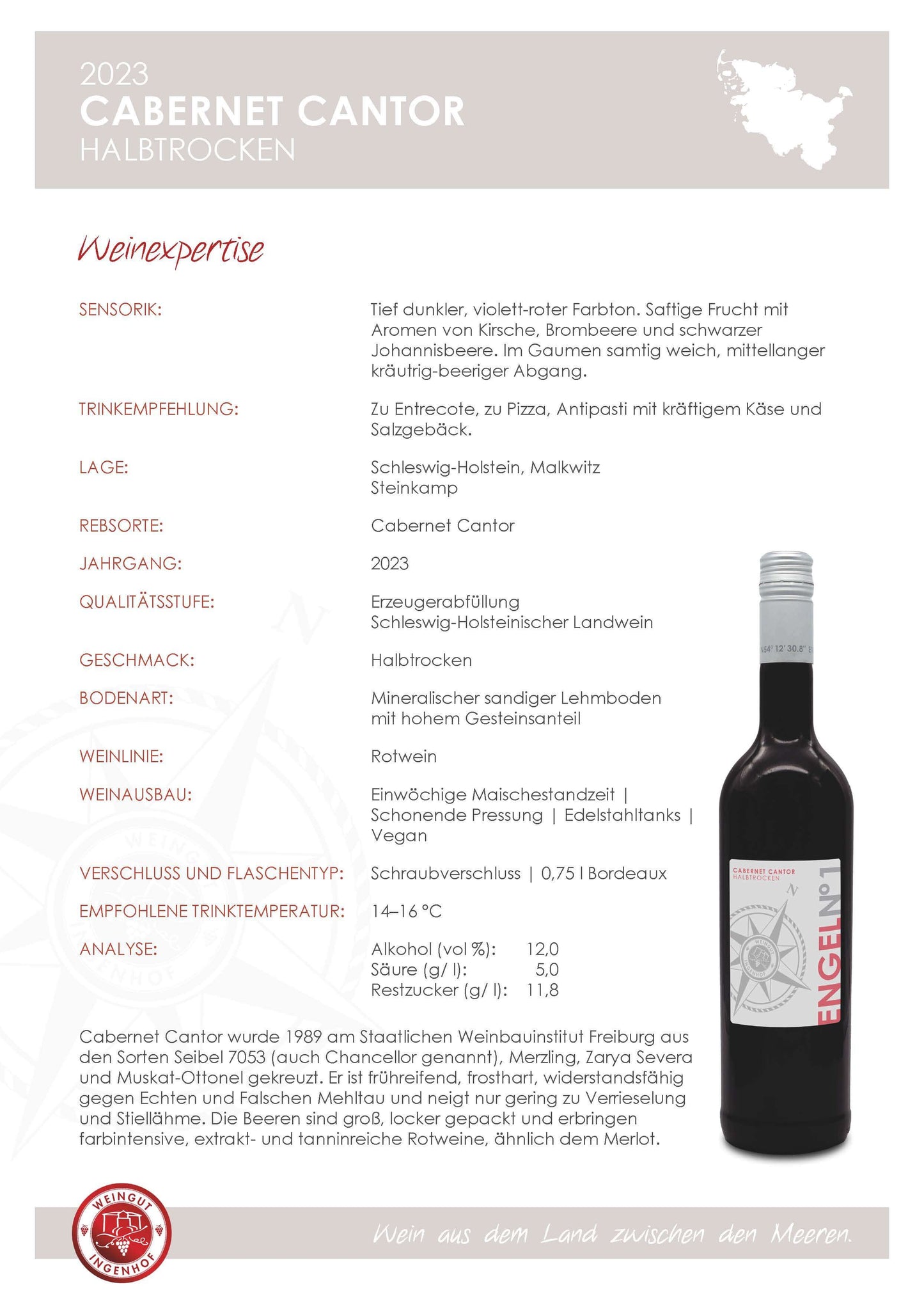 Cabernet Cantor | 2023 | halbtrocken